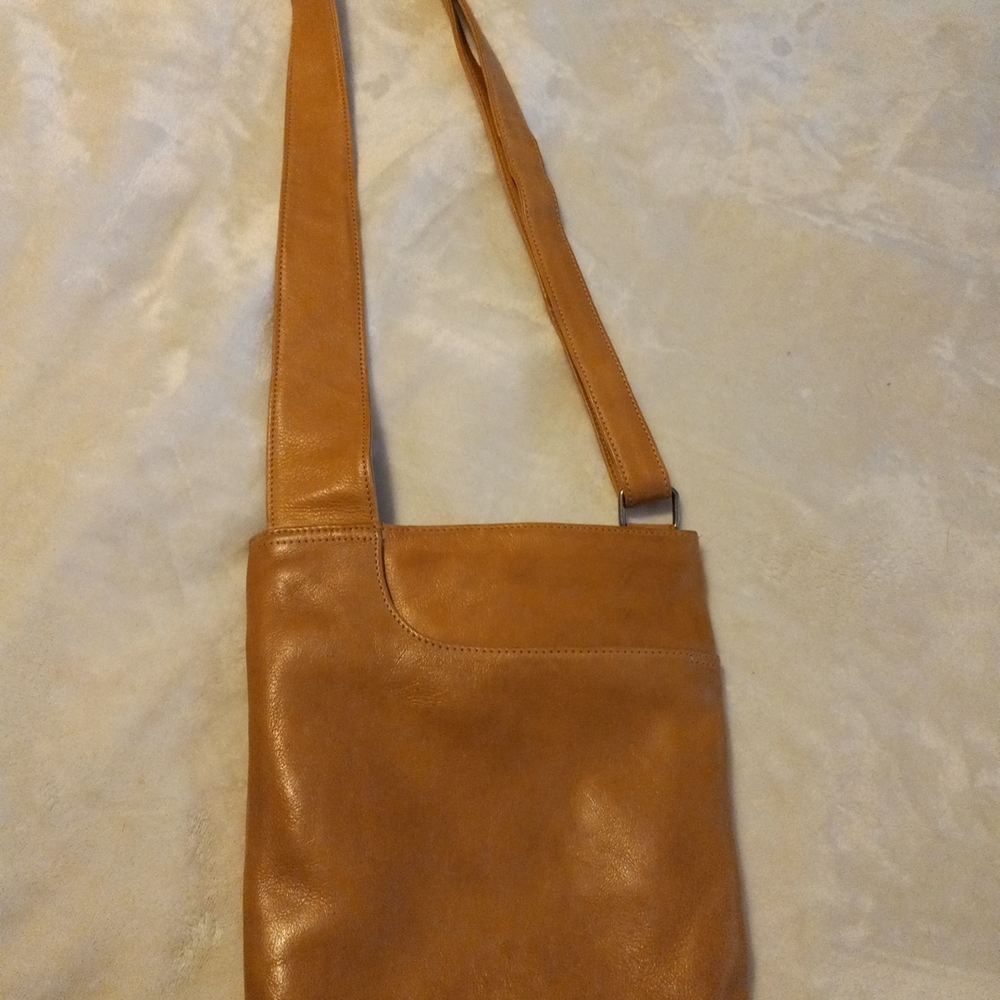 Latico Athena Tan Leather Crossbody Bag